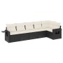 Set de sofás de jardín 6 piezas y cojines ratán sintético negro de , Conjuntos de jardín - Ref: Foro24-3252523, Precio: 383,7...