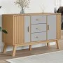 Aparador OLDEN madera maciza pino gris y marrón 114x43x73,5 cm de , Aparadores - Ref: Foro24-358598, Precio: 167,43 €, Descue...
