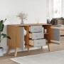 Aparador OLDEN madera maciza pino gris y marrón 114x43x73,5 cm de , Aparadores - Ref: Foro24-358598, Precio: 169,96 €, Descue...