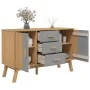 Aparador OLDEN madera maciza pino gris y marrón 114x43x73,5 cm de , Aparadores - Ref: Foro24-358598, Precio: 167,43 €, Descue...