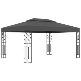 Anthracite gray double roof gazebo 3x4 m by vidaXL, Tents and gazebos - Ref: Foro24-48031, Price: 256,76 €, Discount: %