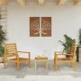Sillón de jardín 2 unidades madera maciza acacia 66,5x65x81 cm de , Sillas de jardín - Ref: Foro24-366374, Precio: 131,70 €, ...