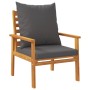 Sillón de jardín con cojines 2 uds madera maciza acacia de , Sillas de jardín - Ref: Foro24-366376, Precio: 175,18 €, Descuen...