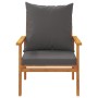 Sillón de jardín con cojines 2 uds madera maciza acacia de , Sillas de jardín - Ref: Foro24-366376, Precio: 175,18 €, Descuen...