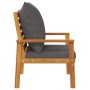 Sillón de jardín con cojines 2 uds madera maciza acacia de , Sillas de jardín - Ref: Foro24-366376, Precio: 175,18 €, Descuen...