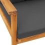 Sillón de jardín con cojines 2 uds madera maciza acacia de , Sillas de jardín - Ref: Foro24-366376, Precio: 175,18 €, Descuen...