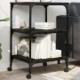 Soporte de impresora 3 niveles madera negro 50x41x75 cm de , Soportes para impresoras - Ref: Foro24-842286, Precio: 58,69 €, ...