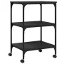 Soporte de impresora 3 niveles madera negro 50x41x75 cm de , Soportes para impresoras - Ref: Foro24-842286, Precio: 58,69 €, ...