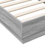 Estructura de cama madera de ingeniería gris Sonoma 90x190 cm de , Camas y somieres - Ref: Foro24-839635, Precio: 88,04 €, De...