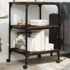 Soporte de impresora 3 niveles marrón roble 50x41x75 cm de , Soportes para impresoras - Ref: Foro24-842290, Precio: 48,39 €, ...
