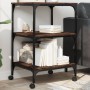 Soporte de impresora 3 niveles marrón roble 50x41x75 cm de , Soportes para impresoras - Ref: Foro24-842290, Precio: 49,04 €, ...