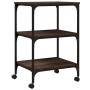 Soporte de impresora 3 niveles marrón roble 50x41x75 cm de , Soportes para impresoras - Ref: Foro24-842290, Precio: 49,04 €, ...