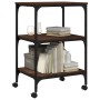 Soporte de impresora 3 niveles marrón roble 50x41x75 cm de , Soportes para impresoras - Ref: Foro24-842290, Precio: 49,04 €, ...