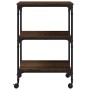 Soporte de impresora 3 niveles marrón roble 50x41x75 cm de , Soportes para impresoras - Ref: Foro24-842290, Precio: 49,04 €, ...