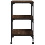 Soporte de impresora 3 niveles marrón roble 50x41x75 cm de , Soportes para impresoras - Ref: Foro24-842290, Precio: 49,04 €, ...