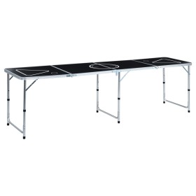 Mesa de beer pong plegable negro 240 cm de vidaXL, Mesas de beer pong - Ref: Foro24-48188, Precio: 112,11 €, Descuento: %