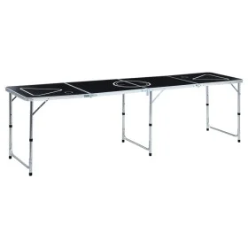 Schwarzer klappbarer Bier-Pong-Tisch 240 cm von vidaXL, Bier-Pong-Tische - Ref: Foro24-48188, Preis: 110,15 €, Rabatt: %