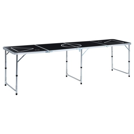 Mesa de beer pong plegable negro 240 cm de vidaXL, Mesas de beer pong - Ref: Foro24-48188, Precio: 112,11 €, Descuento: %