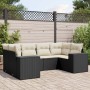Set de sofás de jardín 6 piezas y cojines ratán sintético negro de , Conjuntos de jardín - Ref: Foro24-3255313, Precio: 418,7...