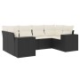 Set de sofás de jardín 6 piezas y cojines ratán sintético negro de , Conjuntos de jardín - Ref: Foro24-3255313, Precio: 418,7...