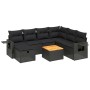 Set de sofás de jardín 8 piezas y cojines ratán sintético negro de , Conjuntos de jardín - Ref: Foro24-3264961, Precio: 495,5...