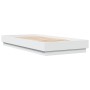 Estructura de cama madera de ingeniería blanca 90x200 cm de , Camas y somieres - Ref: Foro24-839602, Precio: 89,72 €, Descuen...