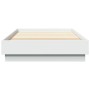 Estructura de cama madera de ingeniería blanca 90x200 cm de , Camas y somieres - Ref: Foro24-839602, Precio: 89,72 €, Descuen...