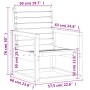 Juego de muebles de jardín 3 pzas madera de pino impregnada de , Conjuntos de jardín - Ref: Foro24-832556, Precio: 124,35 €, ...