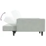 Sofá cama de 2 plazas con taburete terciopelo gris claro de , Sofás - Ref: Foro24-3216236, Precio: 306,18 €, Descuento: %