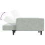 Sofá cama de 2 plazas con taburete terciopelo gris claro de , Sofás - Ref: Foro24-3216236, Precio: 311,01 €, Descuento: %