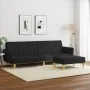 2-seater sofa bed with black fabric stool by , Sofas - Ref: Foro24-3216248, Price: 319,77 €, Discount: %