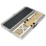 Mesa de camping plegable con 2 bancos aluminio gris de vidaXL, Mobiliario de camping - Ref: Foro24-48183, Precio: 107,30 €, D...
