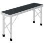 Mesa de camping plegable con 2 bancos aluminio gris de vidaXL, Mobiliario de camping - Ref: Foro24-48183, Precio: 116,79 €, D...