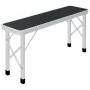 Mesa de camping plegable con 2 bancos aluminio gris de vidaXL, Mobiliario de camping - Ref: Foro24-48183, Precio: 107,30 €, D...