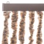 Cortina antimoscas chenilla beige y marrón oscuro 56x185 cm de , Mosquiteras para ventanas - Ref: Foro24-377318, Precio: 36,4...