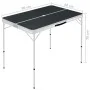 Mesa de camping plegable con 2 bancos aluminio gris de vidaXL, Mobiliario de camping - Ref: Foro24-48183, Precio: 107,30 €, D...