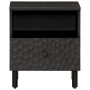 Mesitas de noche 2 uds madera maciza de mango negro 40x33x46 cm de , Mesitas de noche - Ref: Foro24-356826, Precio: 72,81 €, ...