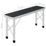 Mesa de camping plegable con 2 bancos aluminio gris de vidaXL, Mobiliario de camping - Ref: Foro24-48183, Precio: 107,30 €, D...