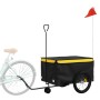 Remolque para bicicleta hierro negro y amarillo 45 kg de , Remolques para bicicletas - Ref: Foro24-94113, Precio: 92,14 €, De...