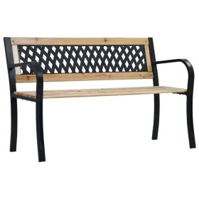 Banco de jardín de madera 120 cm de vidaXL, Bancos de jardín - Ref: Foro24-47944, Precio: 79,48 €, Descuento: %