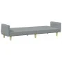Sofá cama de 2 plazas con taburete tela gris claro de , Sofás - Ref: Foro24-3216243, Precio: 334,02 €, Descuento: %