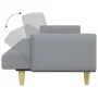 Sofá cama de 2 plazas con taburete tela gris claro de , Sofás - Ref: Foro24-3216243, Precio: 334,02 €, Descuento: %