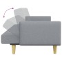 Sofá cama de 2 plazas con taburete tela gris claro de , Sofás - Ref: Foro24-3216243, Precio: 320,34 €, Descuento: %