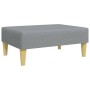 Sofá cama de 2 plazas con taburete tela gris claro de , Sofás - Ref: Foro24-3216243, Precio: 320,34 €, Descuento: %
