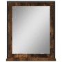 Espejo de baño con estante madera de ingeniería roble ahumado de , Tocadores - Ref: Foro24-842418, Precio: 46,60 €, Descuento: %
