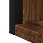 Espejo de baño con estante madera de ingeniería roble ahumado de , Tocadores - Ref: Foro24-842418, Precio: 46,60 €, Descuento: %