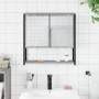 Armario con espejo de baño madera gris Sonoma 60x16x60 cm de , Tocadores - Ref: Foro24-842424, Precio: 56,27 €, Descuento: %