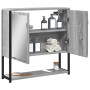 Armario con espejo de baño madera gris Sonoma 60x16x60 cm de , Tocadores - Ref: Foro24-842424, Precio: 56,27 €, Descuento: %