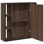 Armario con espejo baño madera marrón roble 60x16x60 cm de , Tocadores - Ref: Foro24-842430, Precio: 95,92 €, Descuento: %
