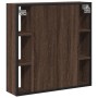 Armario con espejo baño madera marrón roble 60x16x60 cm de , Tocadores - Ref: Foro24-842430, Precio: 95,92 €, Descuento: %